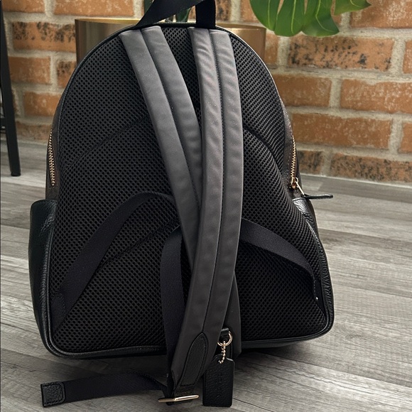 Coach Signature Brown and Black Backpack - Picture 3 of 7